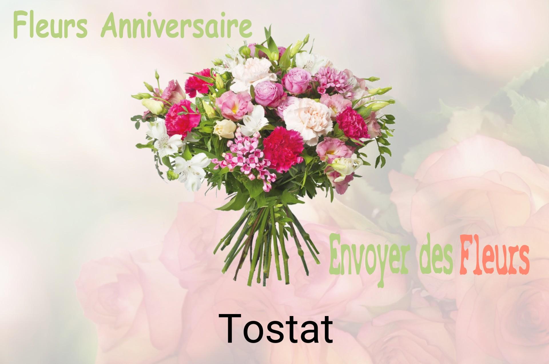 Bouquet de fleurs d’anniversaire livré à Tostat
